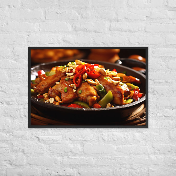 Kung Pao Chicken Framed poster 🤤 from Yumify.AI