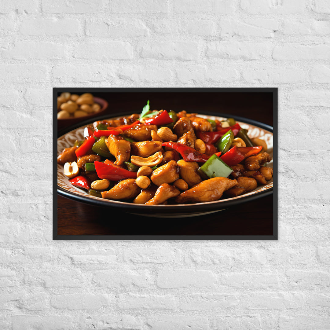 Kung Pao Chicken Framed poster 🤤 from Yumify.AI