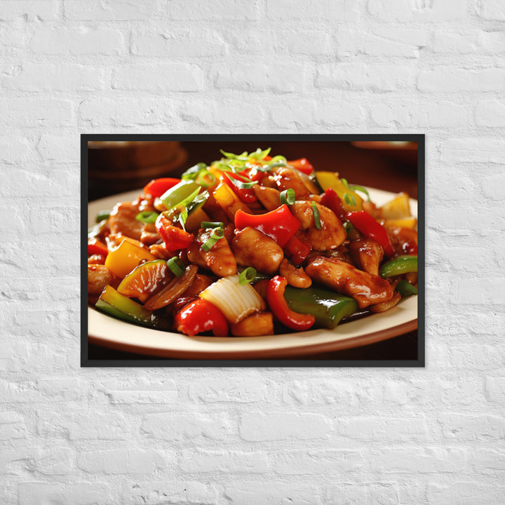 Kung Pao Chicken Framed poster 🤤 from Yumify.AI