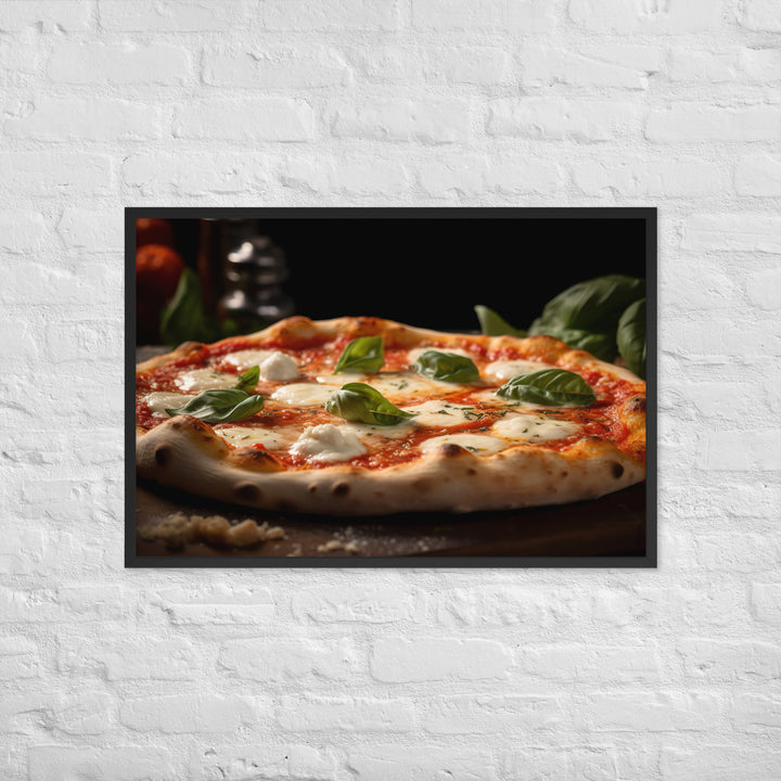 Pizza Margherita Framed poster 🤤 from Yumify.AI