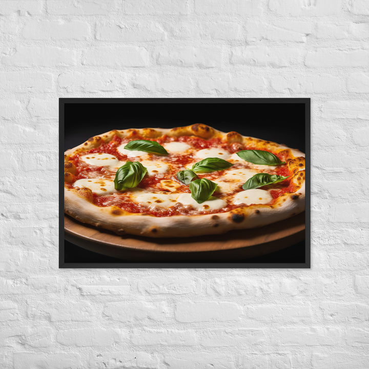 Pizza Margherita Framed poster 🤤 from Yumify.AI