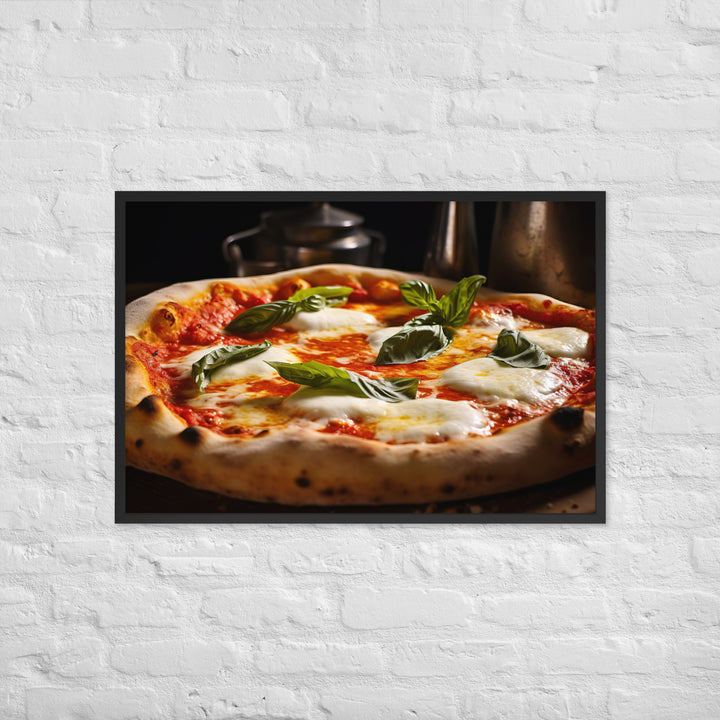 Pizza Margherita Framed poster 🤤 from Yumify.AI