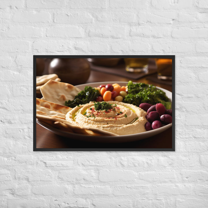 Hummus Framed poster 🤤 from Yumify.AI