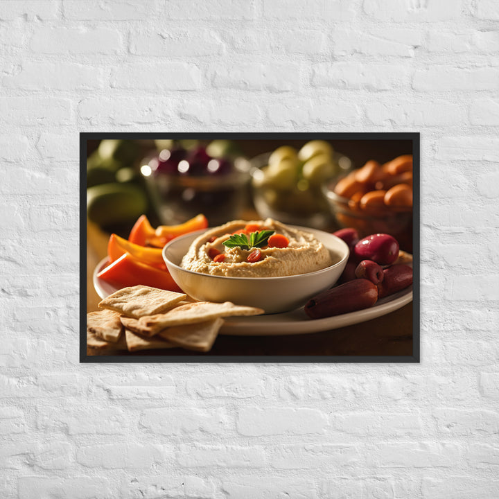 Hummus Framed poster 🤤 from Yumify.AI