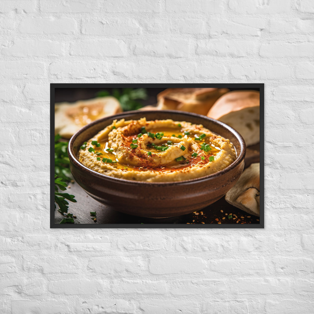 Hummus Framed poster 🤤 from Yumify.AI