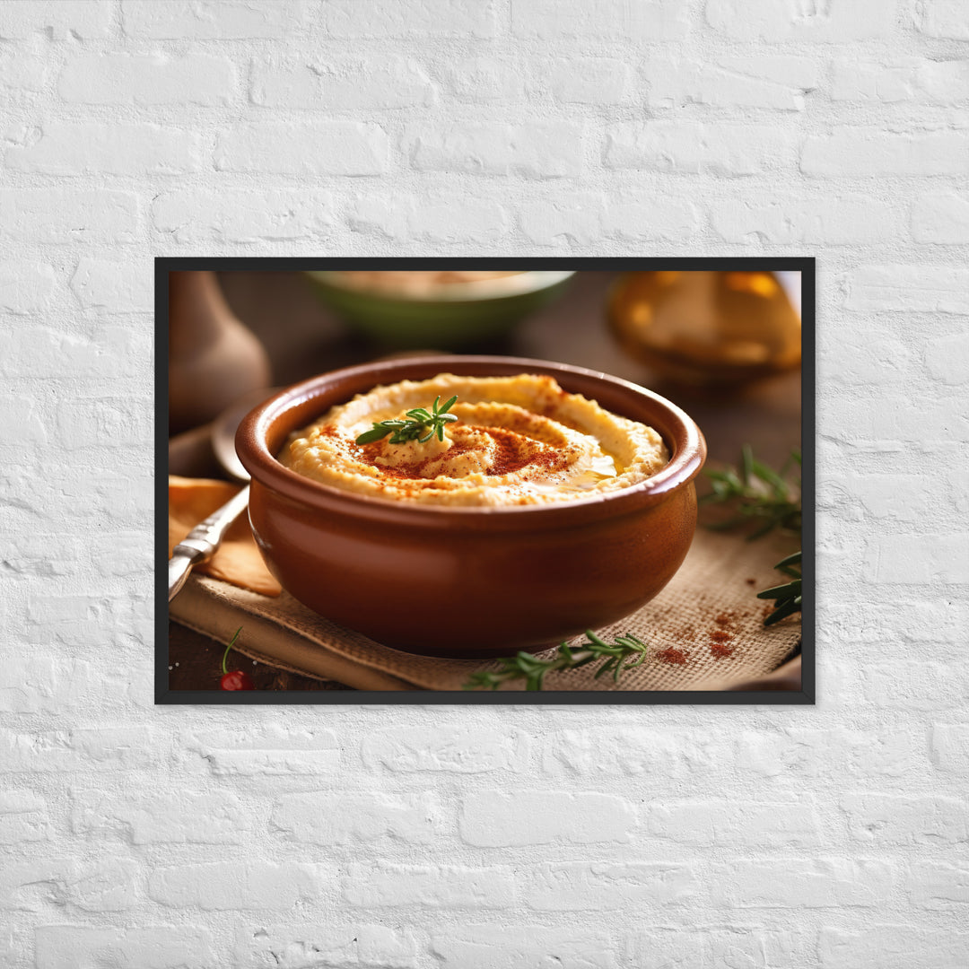 Hummus Framed poster 🤤 from Yumify.AI