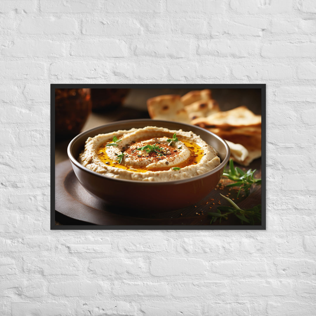 Hummus Framed poster 🤤 from Yumify.AI