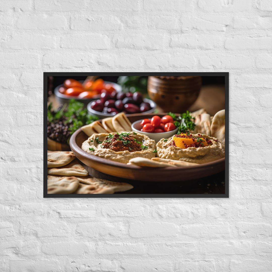 Hummus Framed poster 🤤 from Yumify.AI