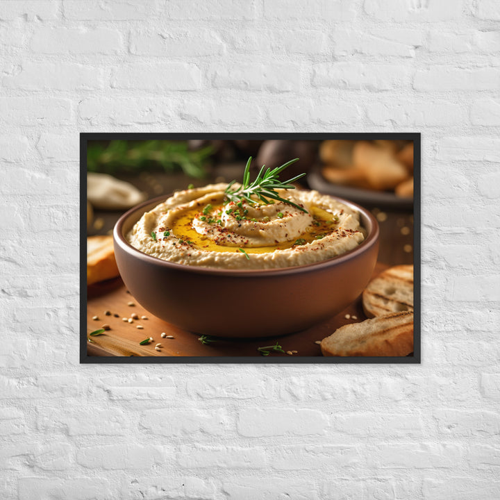 Hummus Framed poster 🤤 from Yumify.AI