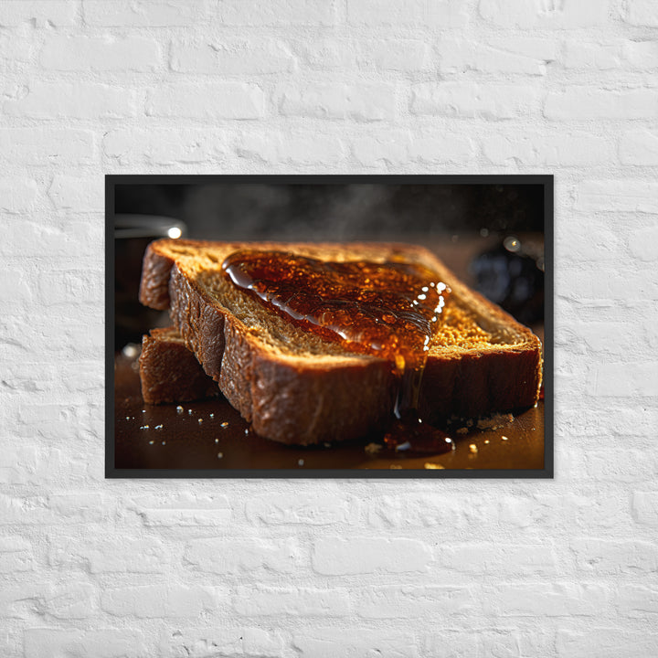 Vegemite on Toast Framed poster 🤤 from Yumify.AI