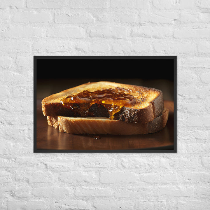 Vegemite on Toast Framed poster 🤤 from Yumify.AI