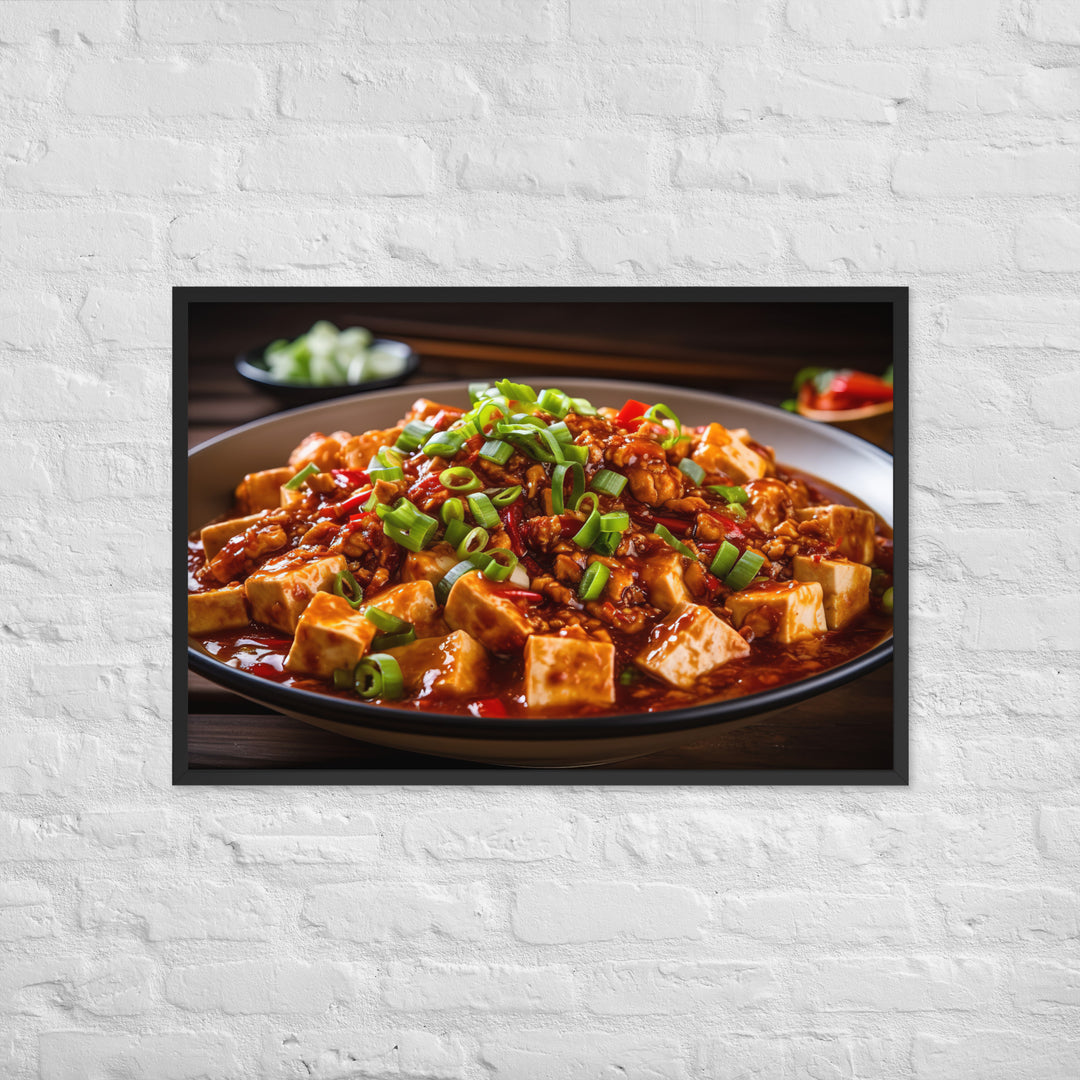 Mapo Tofu Framed poster 🤤 from Yumify.AI