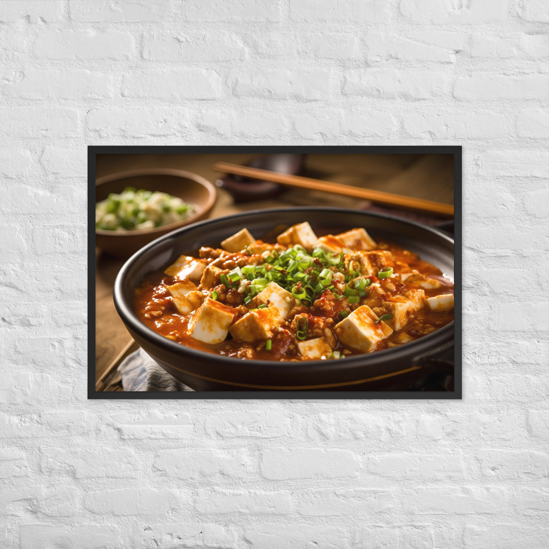 Mapo Tofu Framed poster 🤤 from Yumify.AI