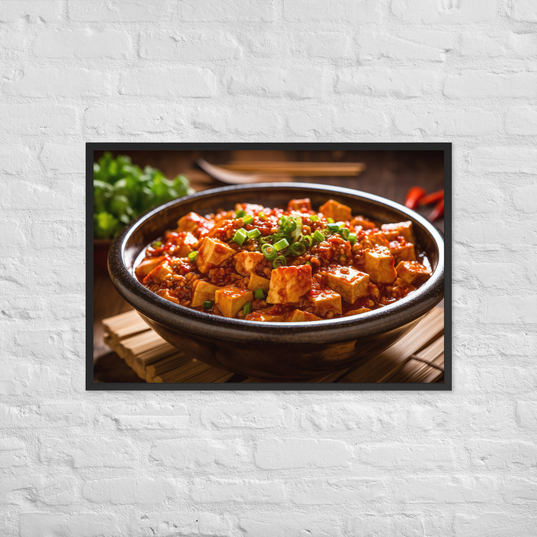 Mapo Tofu Framed poster 🤤 from Yumify.AI