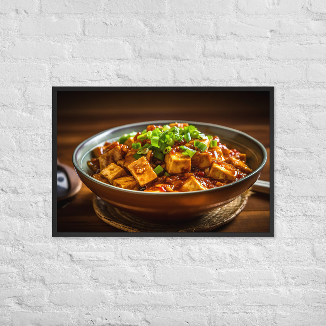 Mapo Tofu Framed poster 🤤 from Yumify.AI