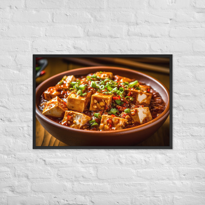 Mapo Tofu Framed poster 🤤 from Yumify.AI