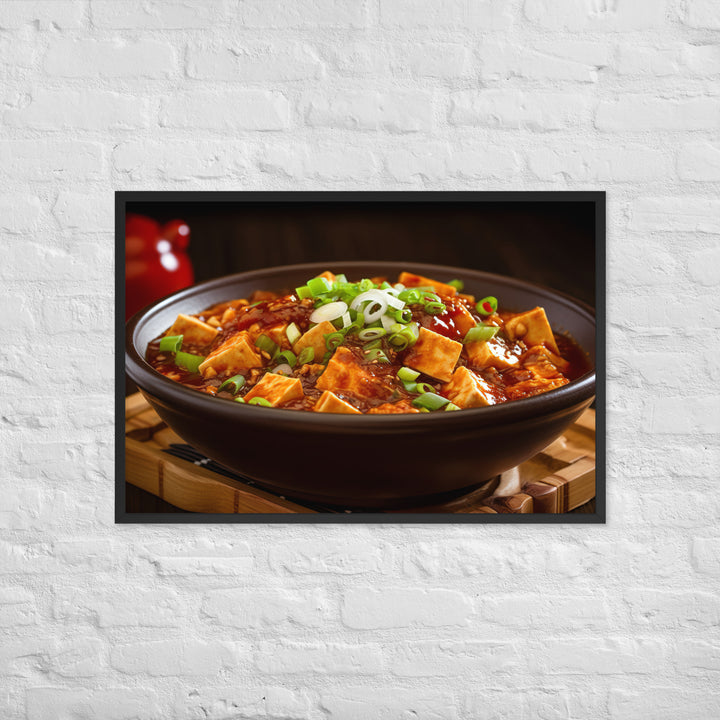 Mapo Tofu Framed poster 🤤 from Yumify.AI