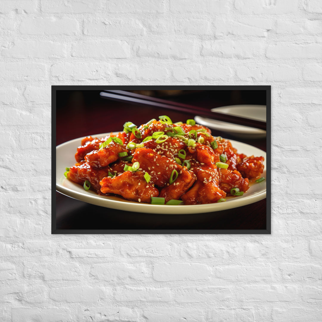 General Tso's Chicken Framed poster 🤤 from Yumify.AI