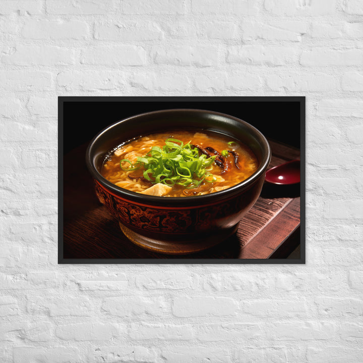 Hot and Sour Soup Framed poster 🤤 from Yumify.AI