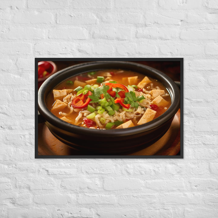 Hot and Sour Soup Framed poster 🤤 from Yumify.AI