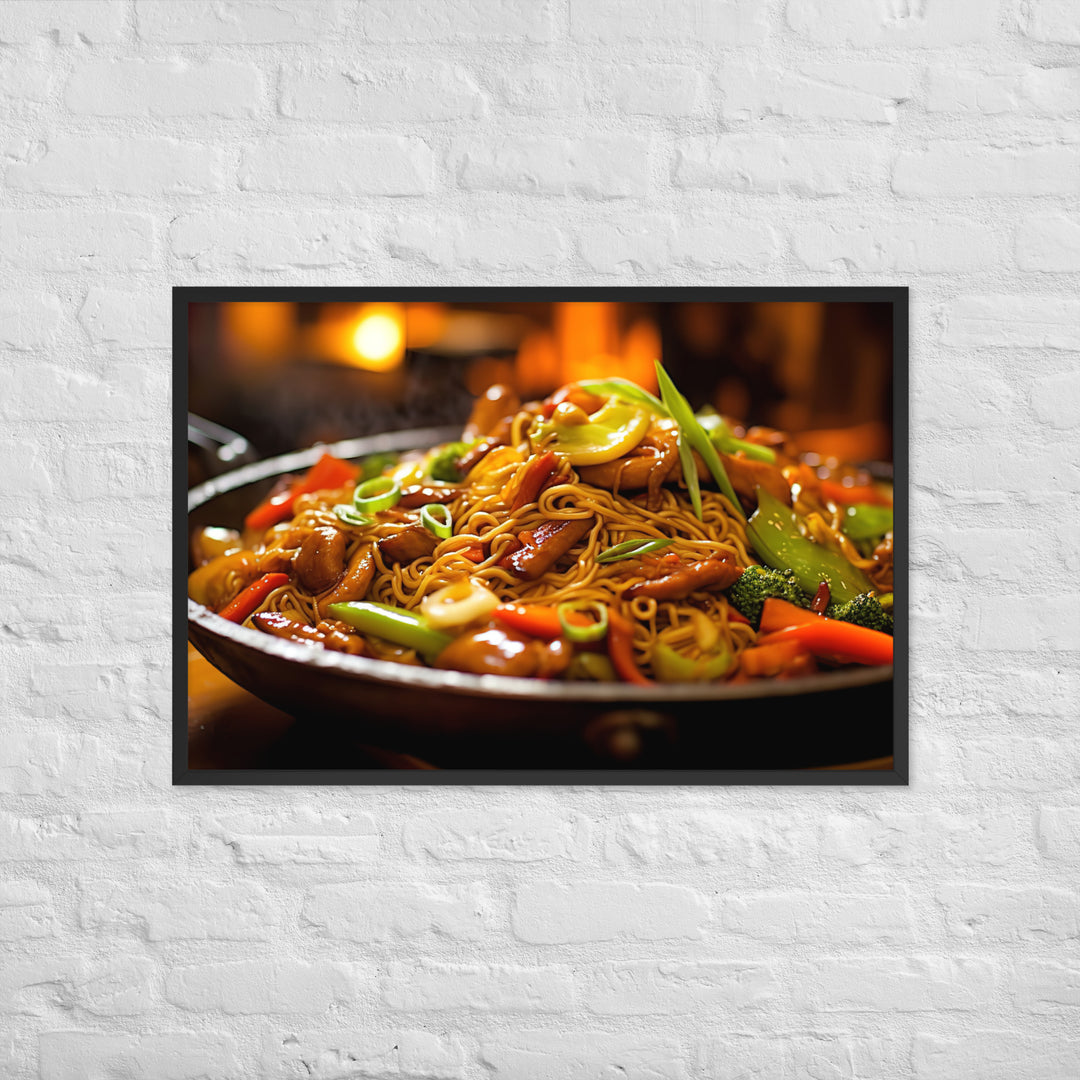 Chow Mein Framed poster 🤤 from Yumify.AI