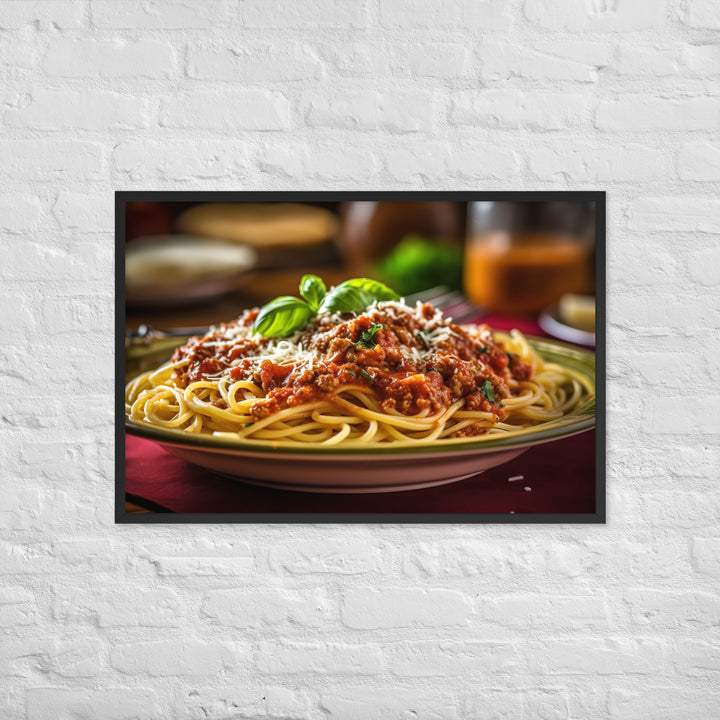 Spaghetti Bolognese Framed poster 🤤 from Yumify.AI