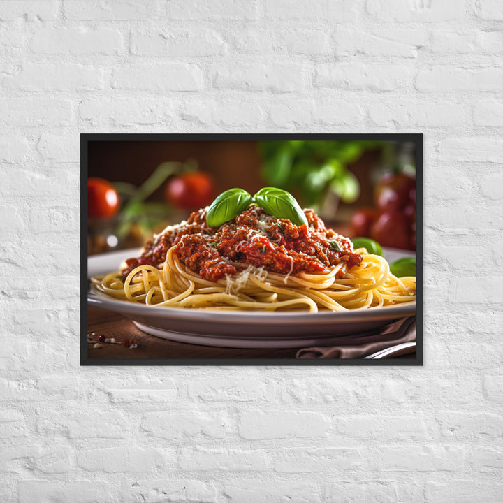 Spaghetti Bolognese Framed poster 🤤 from Yumify.AI