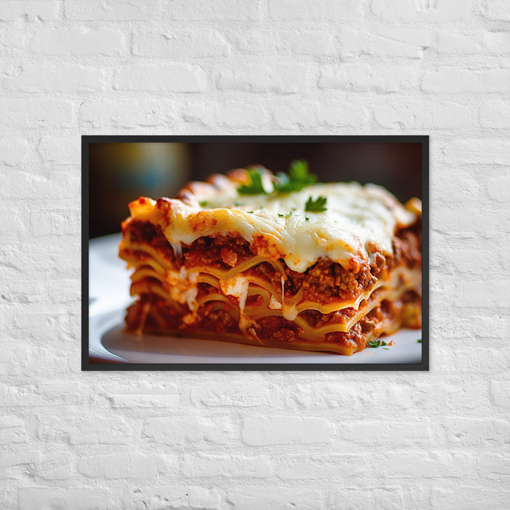 Lasagna Framed poster 🤤 from Yumify.AI