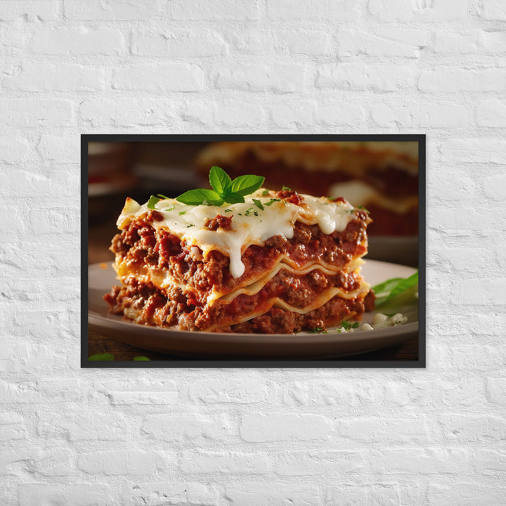 Lasagna Framed poster 🤤 from Yumify.AI