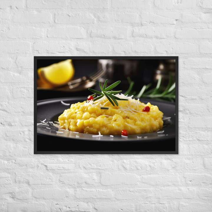 Risotto alla Milanese Framed poster 🤤 from Yumify.AI