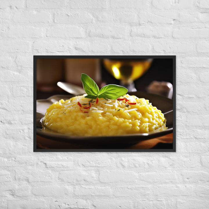 Risotto alla Milanese Framed poster 🤤 from Yumify.AI