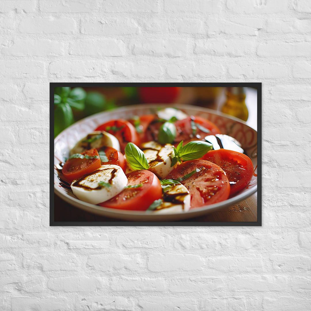 Caprese Salad Framed poster 🤤 from Yumify.AI