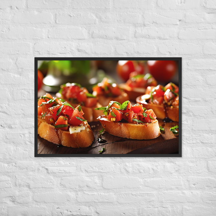 Bruschetta Framed poster 🤤 from Yumify.AI