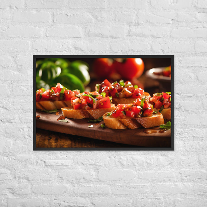 Bruschetta Framed poster 🤤 from Yumify.AI