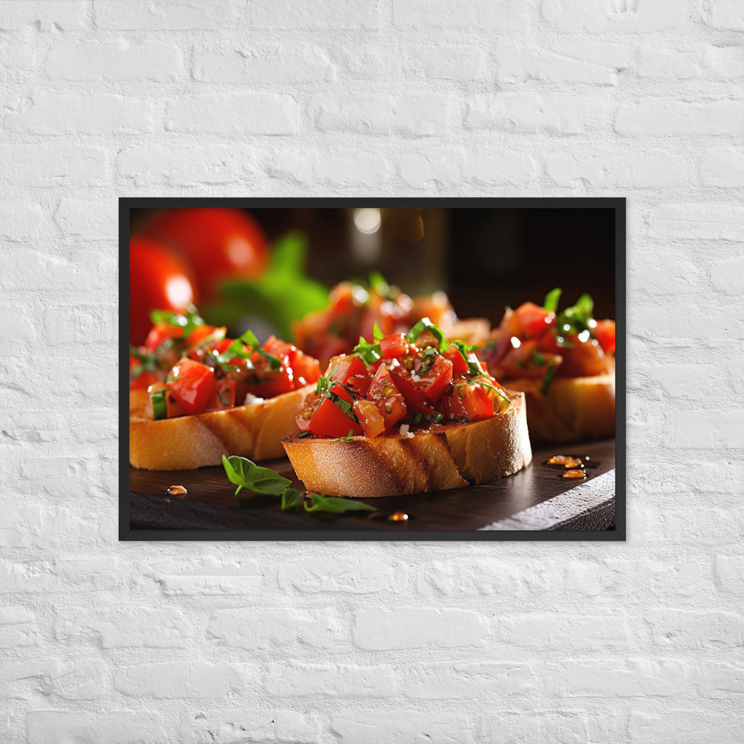 Bruschetta Framed poster 🤤 from Yumify.AI