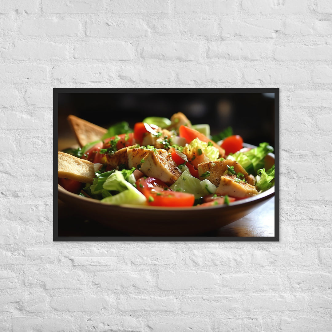 Fattoush Framed poster 🤤 from Yumify.AI