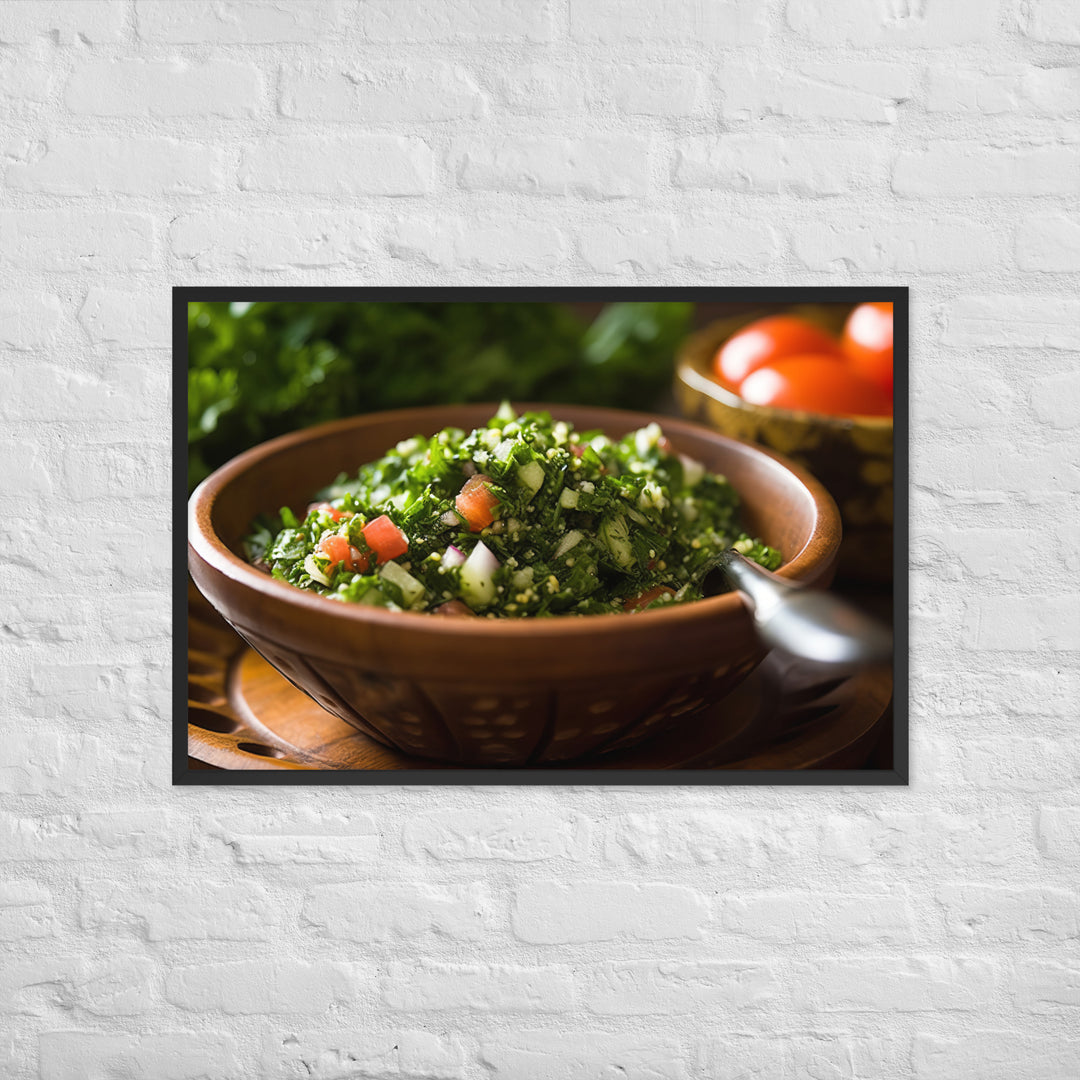 Tabbouleh Framed poster 🤤 from Yumify.AI