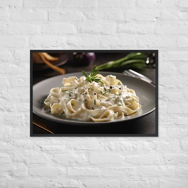 Fettuccine Alfredo Framed poster 🤤 from Yumify.AI