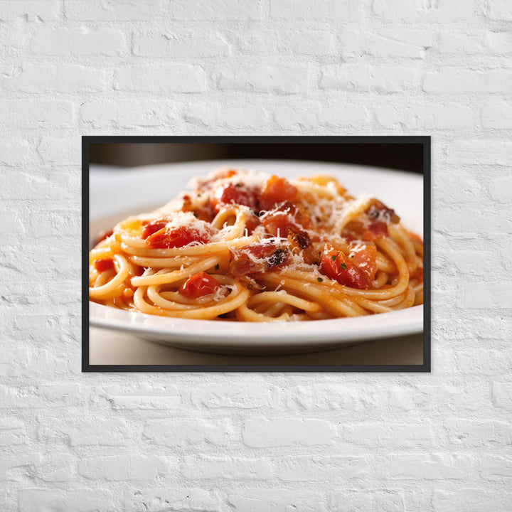 Amatriciana Framed poster 🤤 from Yumify.AI