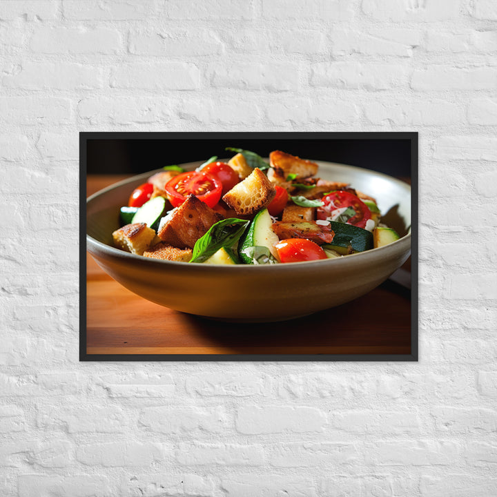 Panzanella Framed poster 🤤 from Yumify.AI