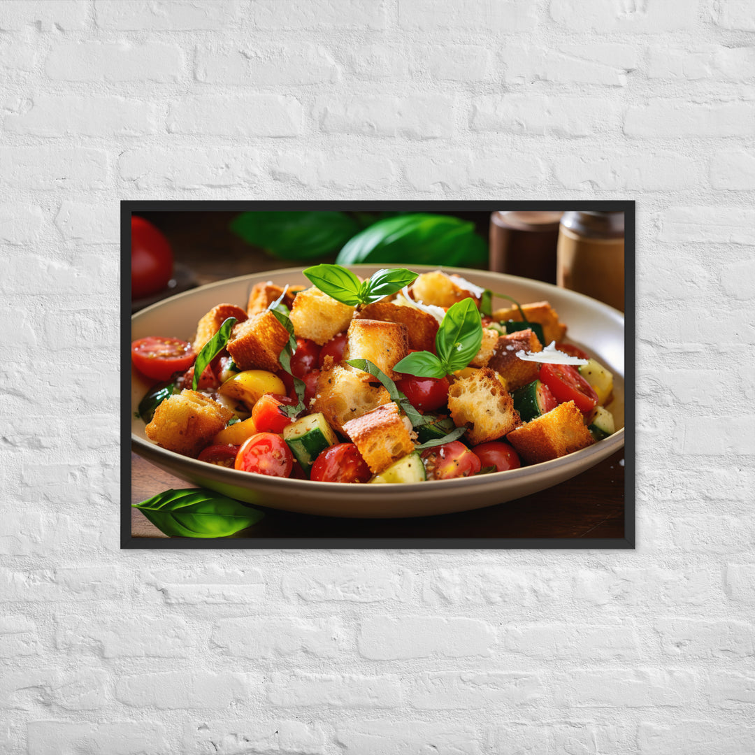 Panzanella Framed poster 🤤 from Yumify.AI