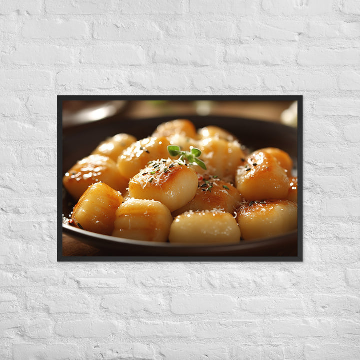 Gnocchi Framed poster 🤤 from Yumify.AI