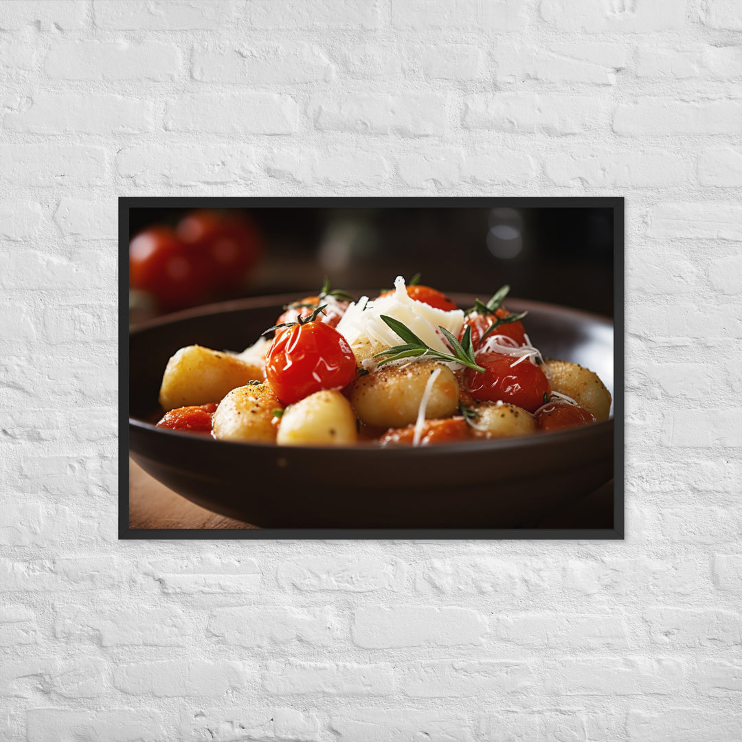 Gnocchi Framed poster 🤤 from Yumify.AI