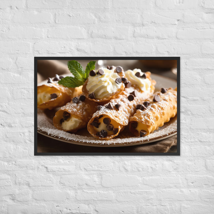 Cannoli Framed poster 🤤 from Yumify.AI