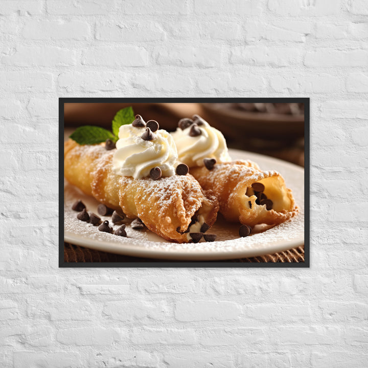 Cannoli Framed poster 🤤 from Yumify.AI