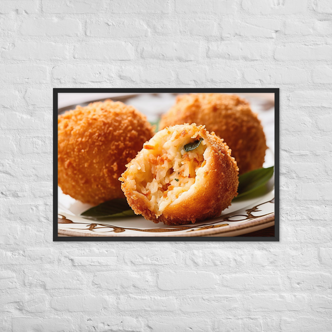 Arancini Framed poster 🤤 from Yumify.AI