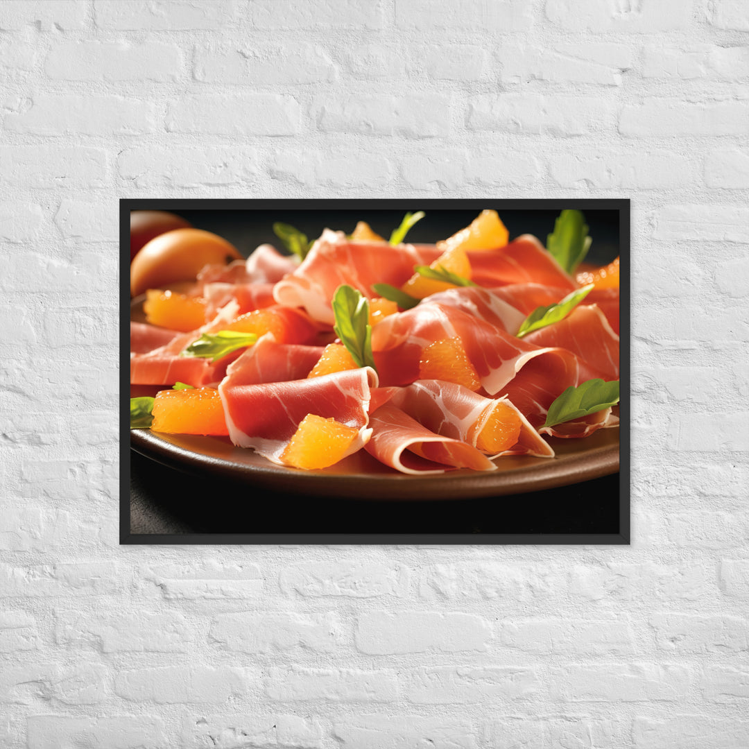 Prosciutto e Melone Framed poster 🤤 from Yumify.AI