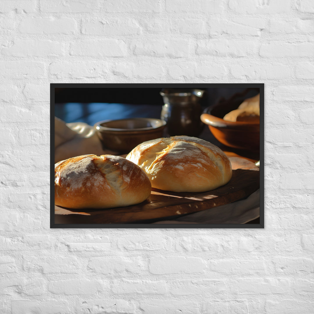 Moroccan Bread Framed poster 🤤 from Yumify.AI