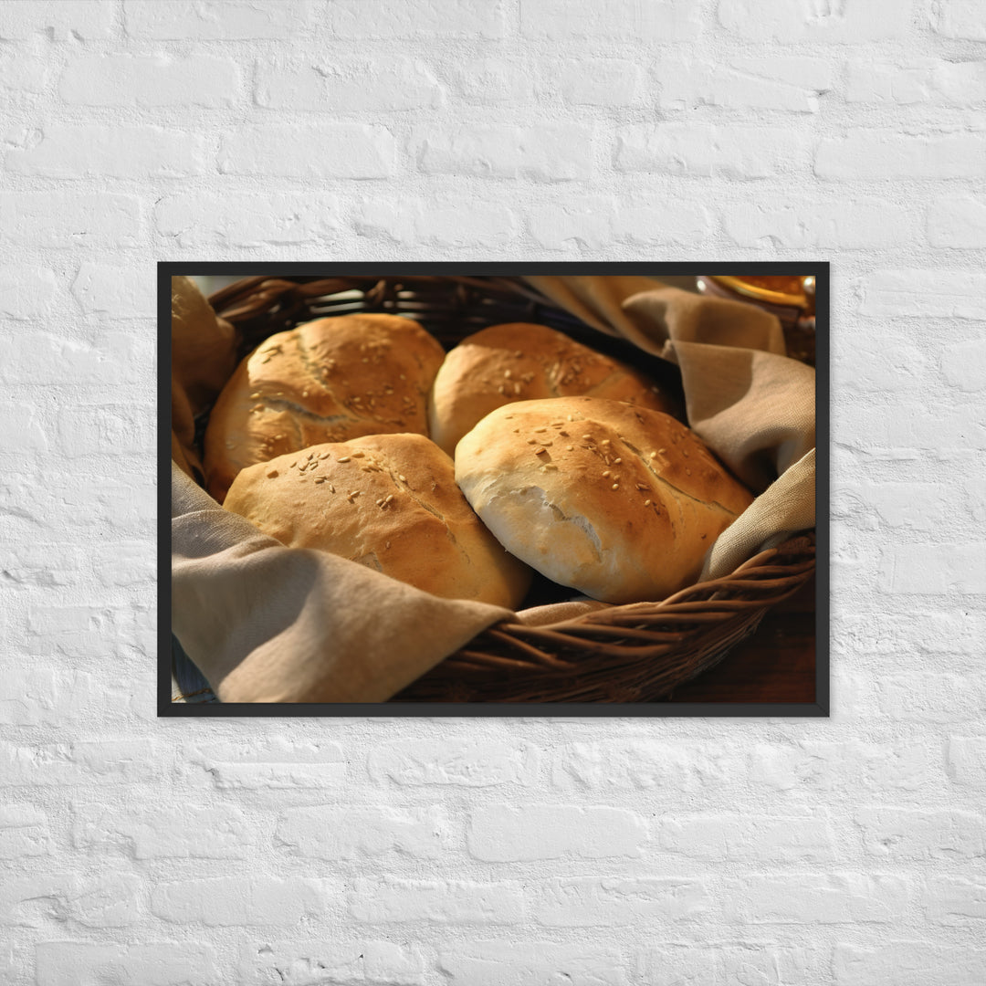 Moroccan Bread Framed poster 🤤 from Yumify.AI