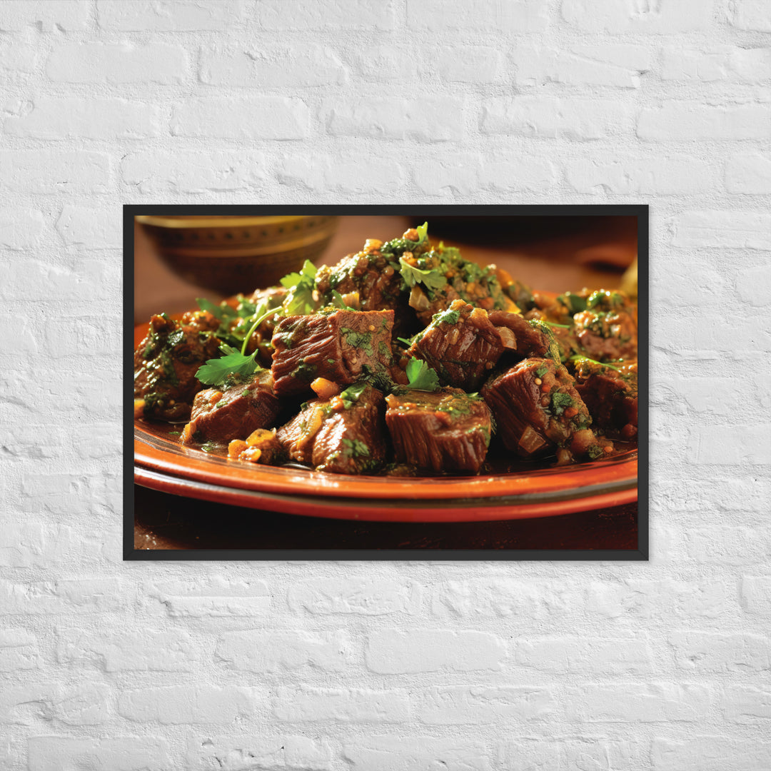 Moroccan Lamb Framed poster 🤤 from Yumify.AI